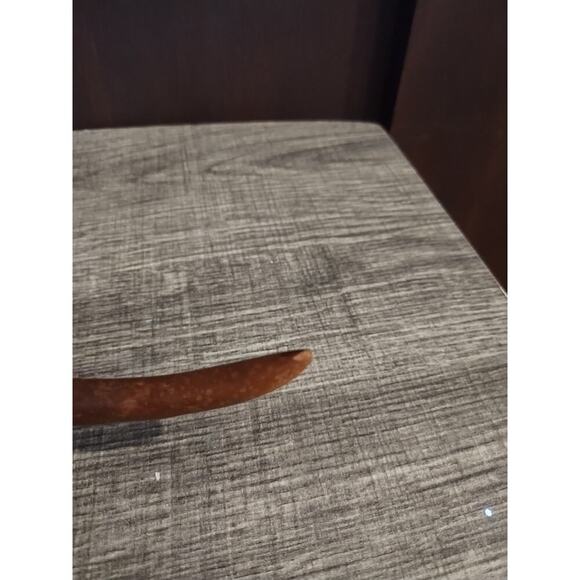 Carved Wood Dachshund wiener Dog Figure Signed - Picture 6 of 7